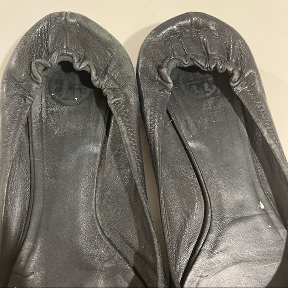 Black Tory Burch Minnie Travel Ballet Flat - Picture 2 of 3